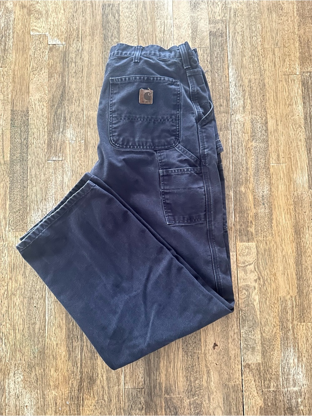 Carhartt Dark Navy Utility Work Pants with Tool Pocket